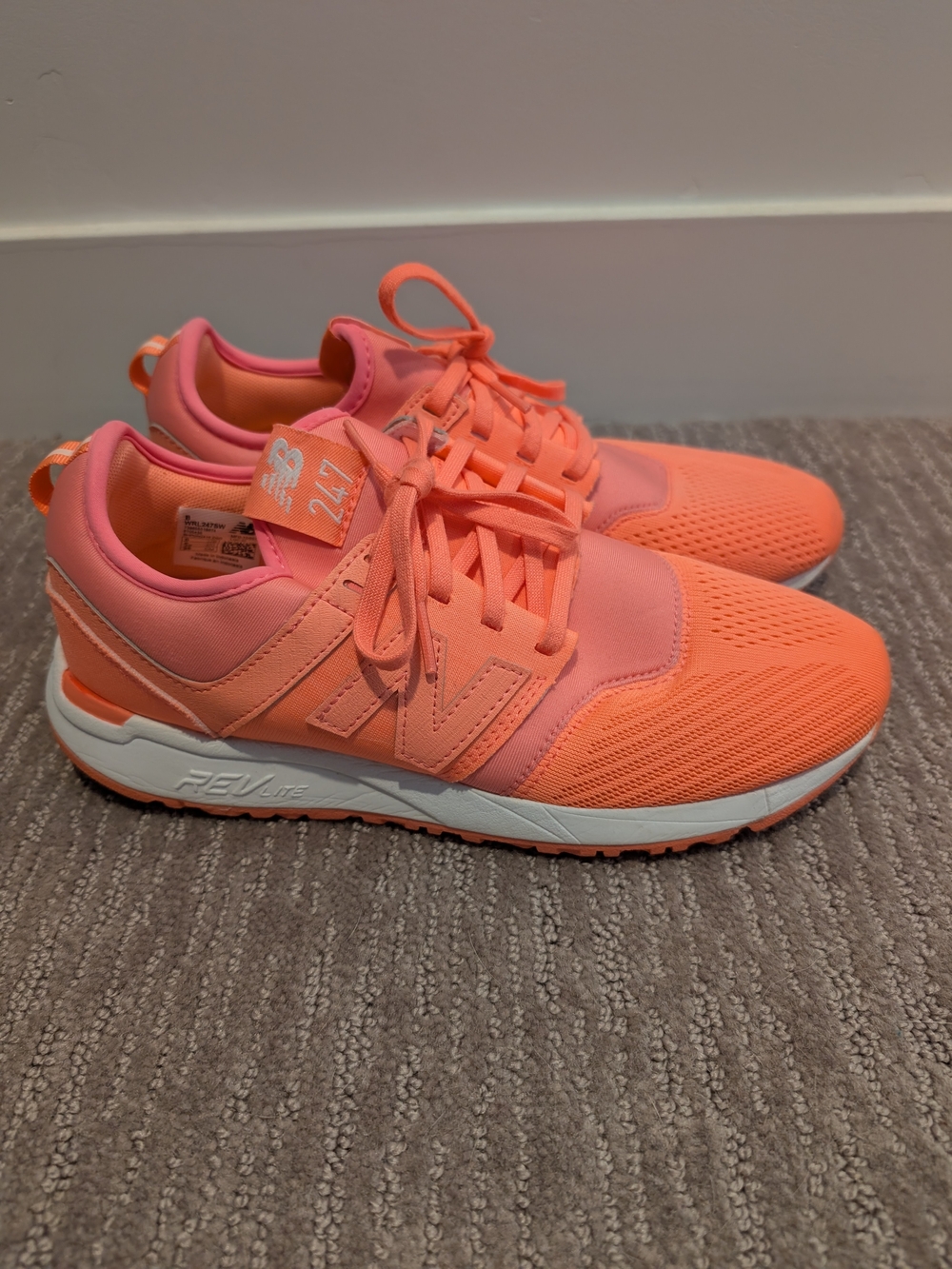 Bright Pink/Coral New Balance 247